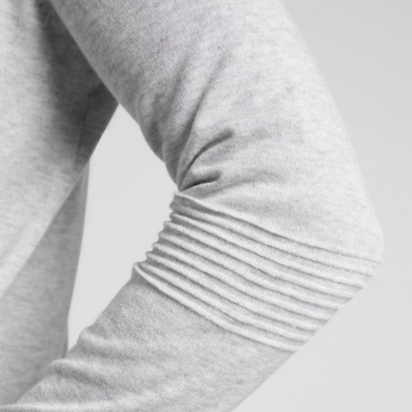 Athleta Light Gray Hooded Cardigan - Picture 2 of 16